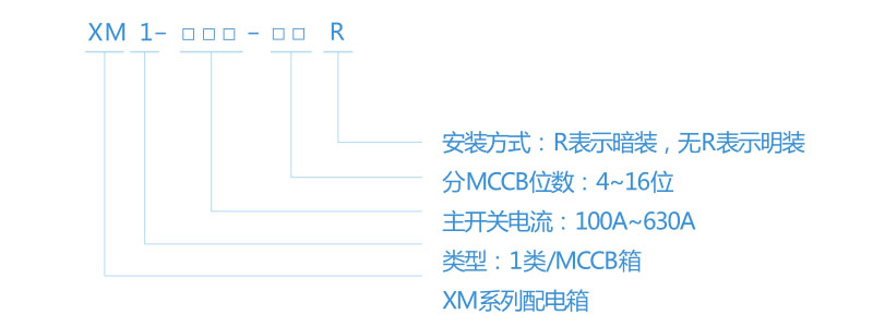 XM1系列-MCCB配电箱型号含义